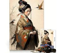 Woman with Hummingbirds Jigsaw 1000 Pieces for Teenagers Mind Power Quiet Enjoyment Uniform Edges Holiday Treat (38x26cm)