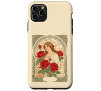 Woman With Roses Romantic Illustration Case for iPhone 11 Pro Max