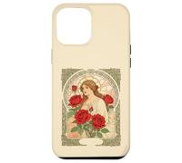 Woman With Roses Romantic Illustration Case for iPhone 12 Pro Max