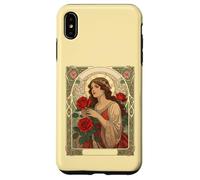 Woman With Roses Vintage Illustration Case for iPhone XS Max