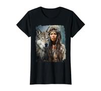 Woman Wolf Value Graphic T-Shirt, Women, Black, S