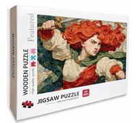 Woman Wooden Jigsaw Puzzles 30x20in, Abstract Jigsaw Puzzles 1000 Pieces for Adults with Box, Educational Challenging Game, Back Lettering Easy to Distinguish, Summer Gifts, Beautiful Decor, F-1380