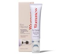 Womaness Eye Opener Under Eye Cream for Puffiness - Fine Lines and Dark Circles - Anti-Aging Treatment with Hyaluronic Acid, Bakuchiol Retinol Alternative and Cooling Applicator - 15ml