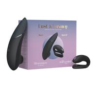 Womanizer Lust&Luxury - Clitoral & Couple Vibrator Set (Black)