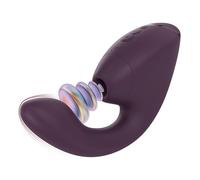 Womanizer Next Duo Rabbit Vibrator with 14 Suction & Vibration Levels and 10 Patterns | Dual Motor Dildo Sex Toy for Women with Clit Sucker & G-Spot Vibrator | Quiet Rechargeable Adult Toys | Purple