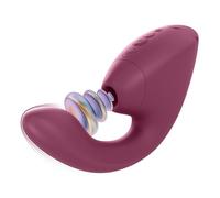 Womanizer Next Duo Rabbit Vibrator with 14 Suction & Vibration Levels and 10 Patterns | Dual Motor Dildo Sex Toy for Women with Clit Sucker & G-Spot Vibrator | Quiet Rechargeable Adult Toys | Pink