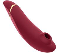 Womanizer Premium 2 Rechargeable Smart Silence Clitoral Suction Vibrator, Red