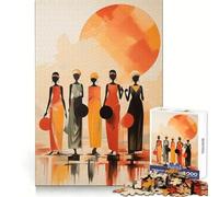 Womans African 1000 Pieces Jigsaws Adults Puzzles Gifts Mind Power Casual Relaxation Secure Lock Xmas Present (50x75cm)