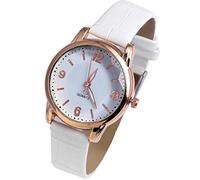 Woman's Blue Life Watch High End Glass Quartz Distinguished Women's Watch Mens Watched (White, One Size)
