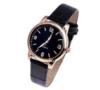 Woman's Blue Life Watch High End Glass Quartz Distinguished Women's Watch Thin Watches for Women (Black, One Size)