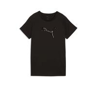 Woman's embroidered T-shirt Puma Cat Graphic Noir XS