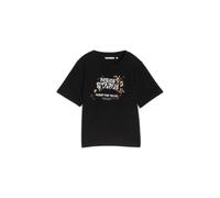 Woman's embroidered T-shirt Tom Tailor Denim Loose Noir L
