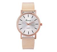 Woman's Life High-end Quartz Watch Distinguished Glass Blue Waterproof Women's Watch Mens Watch Band (G, One Size)