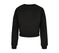 Woman's long sleeved lace sweatshirt Urban Classics Noir XS