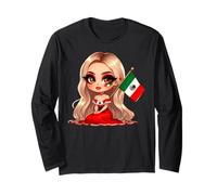 Woman's Mexicans Girl Patriotic Mexican Roots Badass Latina Long Sleeve T-Shirt