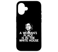 WOMAN'S PLACE IS IN THE WHITE HOUSE Elect Kamala Harris Meme Case for iPhone 16