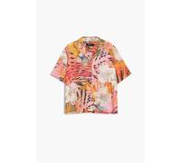 Desigual Swim Nasau Tropical Inspired Short Sleeve Shirt 26SWCW34