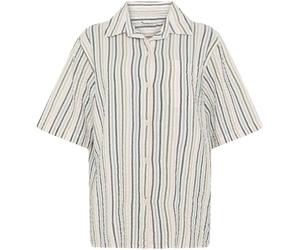 Woman's shirt KnowledgeCotton Apparel Loose Seersucker Vert XS