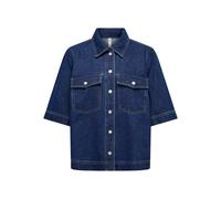 ONLY Women's Onlbelle S/S Shirt DNM Gua Noos, Dark Denim Blue, XS