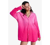 Roxy Ocean Gradient Long Sleeve Dress Pink M Woman