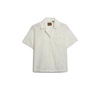 Superdry Heritage Broderie Short Sleeve Shirt Beige XL Woman