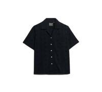 Superdry Heritage Broderie Short Sleeve Shirt Blue L Woman