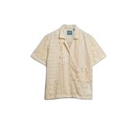 Superdry Lace Beach Resort Long Sleeve Shirt Beige M Woman