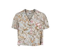 Woman's shirt Urban Classics viscose resort (Large sizes) Bleu 5XL