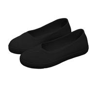 Womans Shoes 10 Stripes Mesh Breathable Comfortable Casual Womens Shoes Size 9 UK Wide Fit (Black, 6)