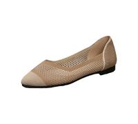 Womans Shoes Size 5 Thick Bottom Breathable Non Slip One Foot Stirrup Leisure Comfortable Casual Shoes Extra Wide Fit Wedding Shoes (Khaki, 4)