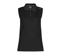 Woman's sleeveless Polo shirt CMP Black 2XS