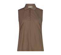 Woman's sleeveless polo shirt CMP Marron L