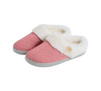Womans Slippers House Shoes Womens Warm Slippers Autumn/Winter Plush Button Multi Color Slipper Spliced Warm Cotton Slipper Shoes for Women UK The Womens