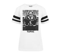 Woman's T-shirt Mister Tee 2pac Stripe Blanc S