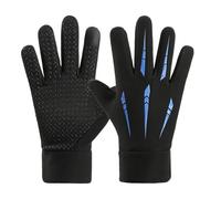 Womans Thermal Gloves Womens Touch Screen Waterproof Gloves Winter Warm Thermal Fleece Lined Lightweight Windproof Glove Insulated Full Finger Mittens for Football Cycling Walking Driving Running Blue