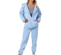 Womans Tracksuit Cotton Tracksuit Womens Full Set Activewear Co Ords Sets Lounge Wear Sets Long Sleeve Full Zip Hoodies with Pockets and Womens Tracksuits