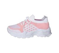 Woman's Trainers Women's Breathable Casual Sneakers Lightweight Comfortable Walking Shoes for Everyday Wear with Elastic Closure Flat Heel Design