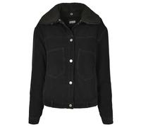 Woman's Urban Classic oversized Corduroy sherpa parka Noir 5XL