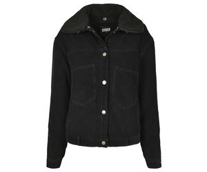 Woman's Urban Classic oversized Corduroy sherpa parka Noir 5XL