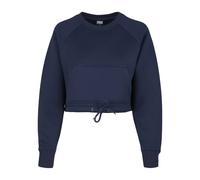 Urban Classics Oversized Raglan Crew Big Long Sleeve T-shirt Blue 5XL Woman