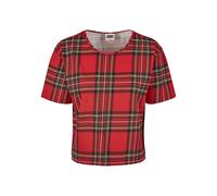 Woman's Urban Classic tartan Oversized T-shirt Rouge XS