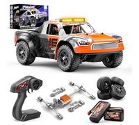 Womaqu 1:16 Beginner RC Cars,4WD Drift All Terrain Remote Control Car Short Course RC Truck, Up to 36 km/h,2.4GHz RTR, 2×7.4V 1300mAh Batteries, 2 Tire Sets, Metal Drivetrain,for Adults and Boys