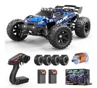 Womaqu Rc Cars 1:14 All Terrain RC Car for Adults & Boys, 4WD Off-Road RC Truck High Speed Fast 40+ KPH, 4X4 Waterproof Remote Control Car with 2 Rechargeable 1300 mAh Batteries 2 sets of tires