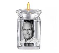 WOMB 3D Crystal Photo Personalized,3D Crystal Photo,Personalized Candle,Custom Crystal Photo,Personalized Cremation Keepsakes for Ashes (A01,1PCS)