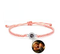 WOMB Custom Bracelet with Picture Inside Photo Bracelet Personalised Bracelet Picture Bracelet Projection Bracelet for Women/Men/Couple/Friends Birthday Christmas Memorial Gifts (Type 8,One size)