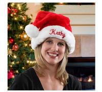 WOMB Custom Santa Hat, Xmas Personalized Hat, Christmas Santa Hat, Personalized Santa Hat with Name, Santa Hat for Kids and Adults, Custom Gift (Kids)