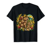 Wombat Explorers on a Mountain Flower Trail T-Shirt