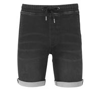 Wombat Men’s denim drawstring shorts - Two swing pockets, Gunmetal detailing