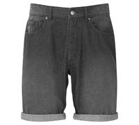 Wombat Men's Denim Shorts Authentic Washed Contrast Stitch Brass Details