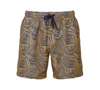 Wombat Men's Patterned Swim Shorts in Navy | Size: Large Wombat Navy L